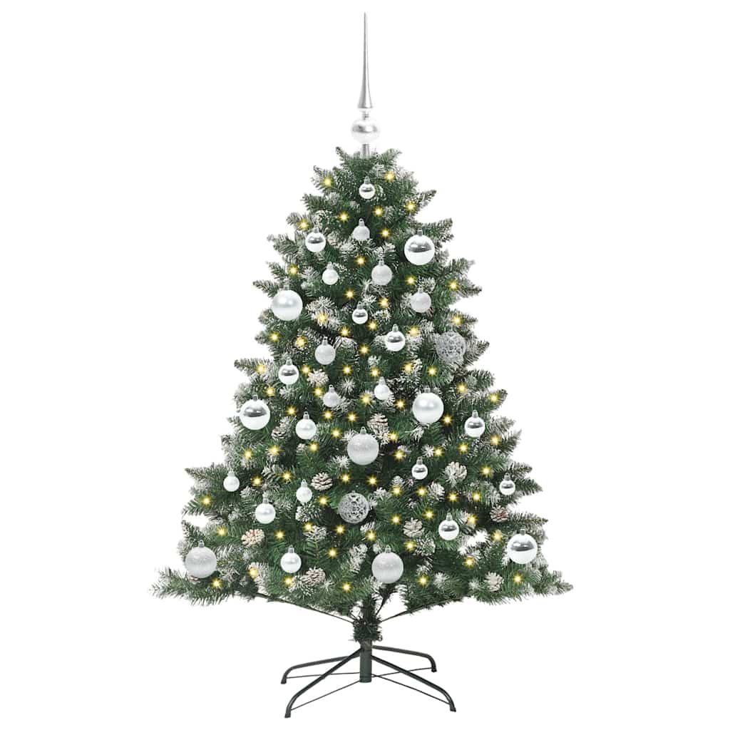 Albero Di Natale Artificiale Con 150 Led Verde 120 cm - Image 3