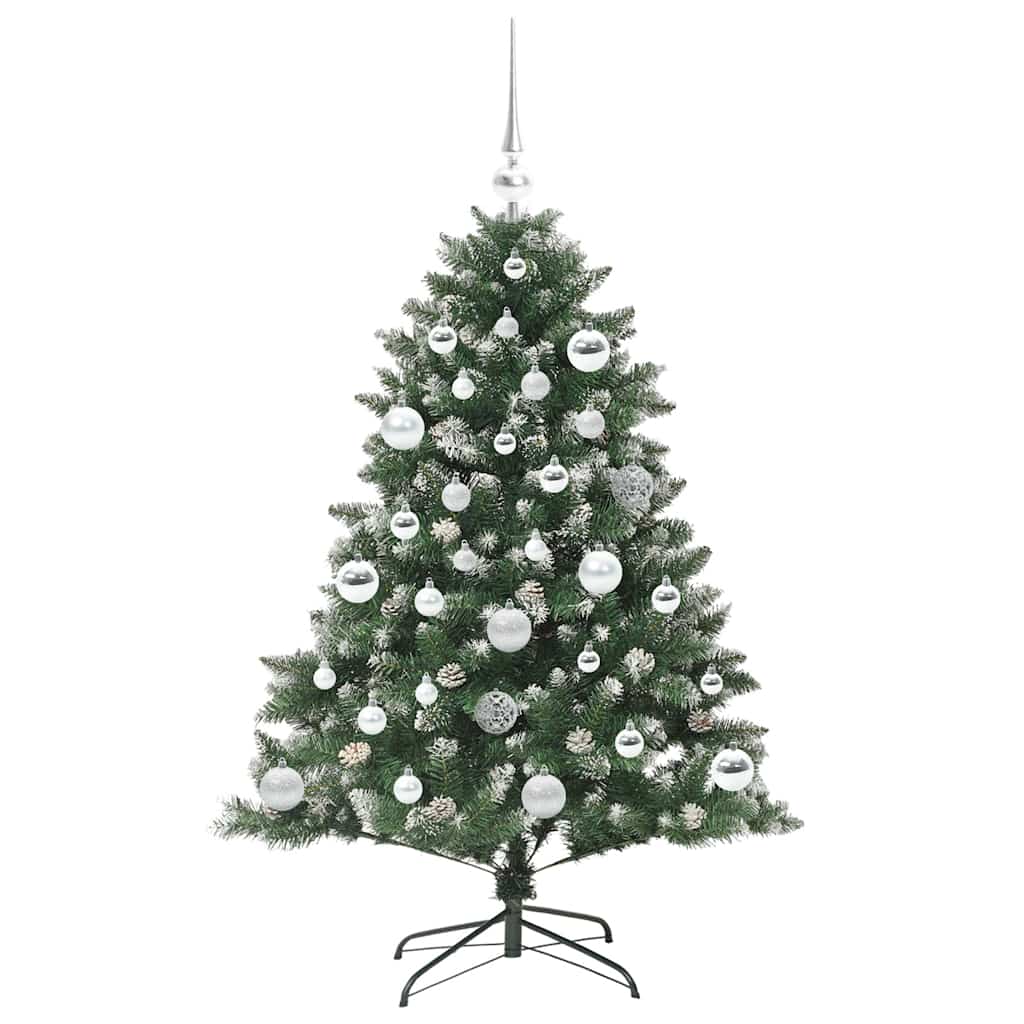 Albero Di Natale Artificiale Con 150 Led Verde 120 cm - Image 4