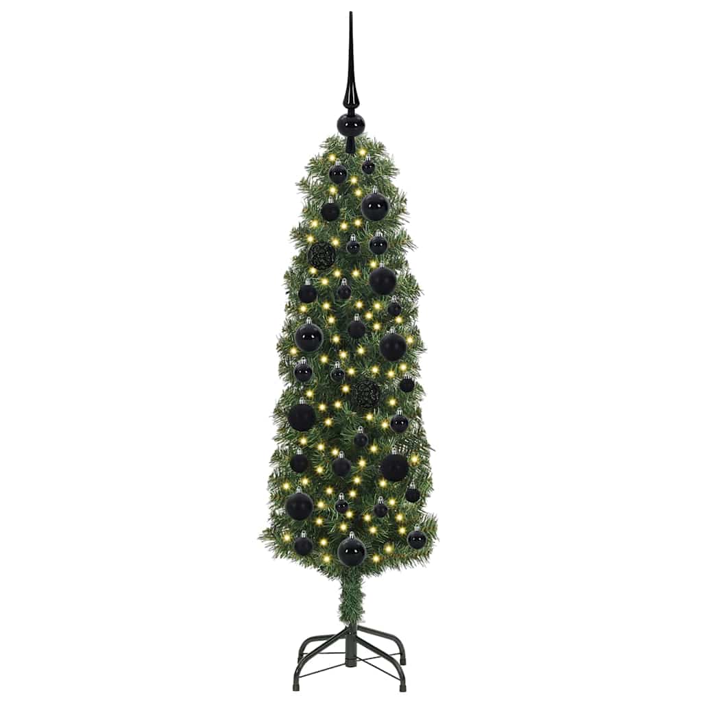 Albero Di Natale Artificiale Con 150 Led Verde 120 cm - Image 3