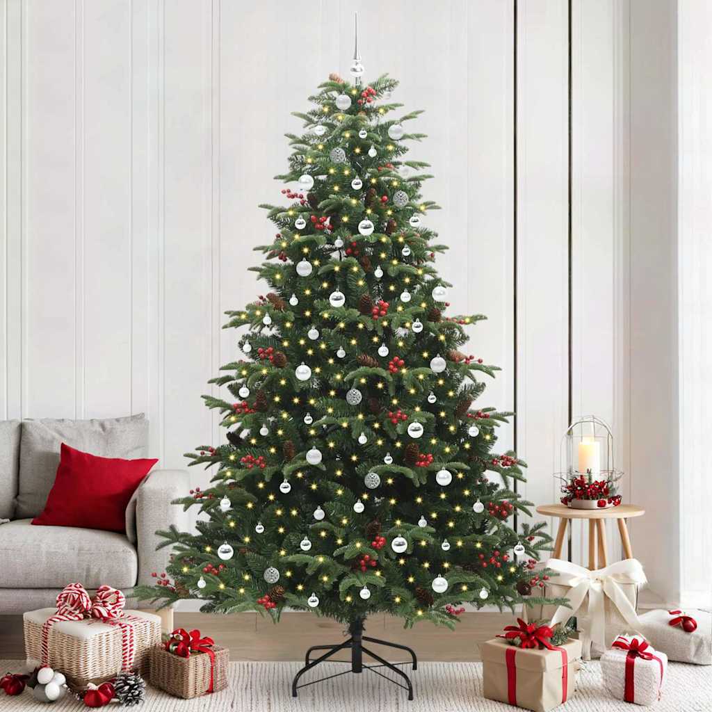 Albero Di Natale Artificiale Con 300 Led Verde 240 cm
