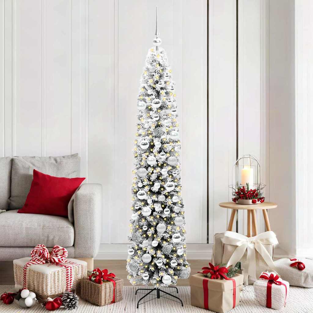 Albero Di Natale Artificiale Con 300 Led Verde 180 cm