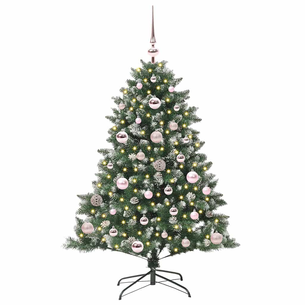 Albero Di Natale Artificiale Con 150 Led Verde 120 cm - Image 3