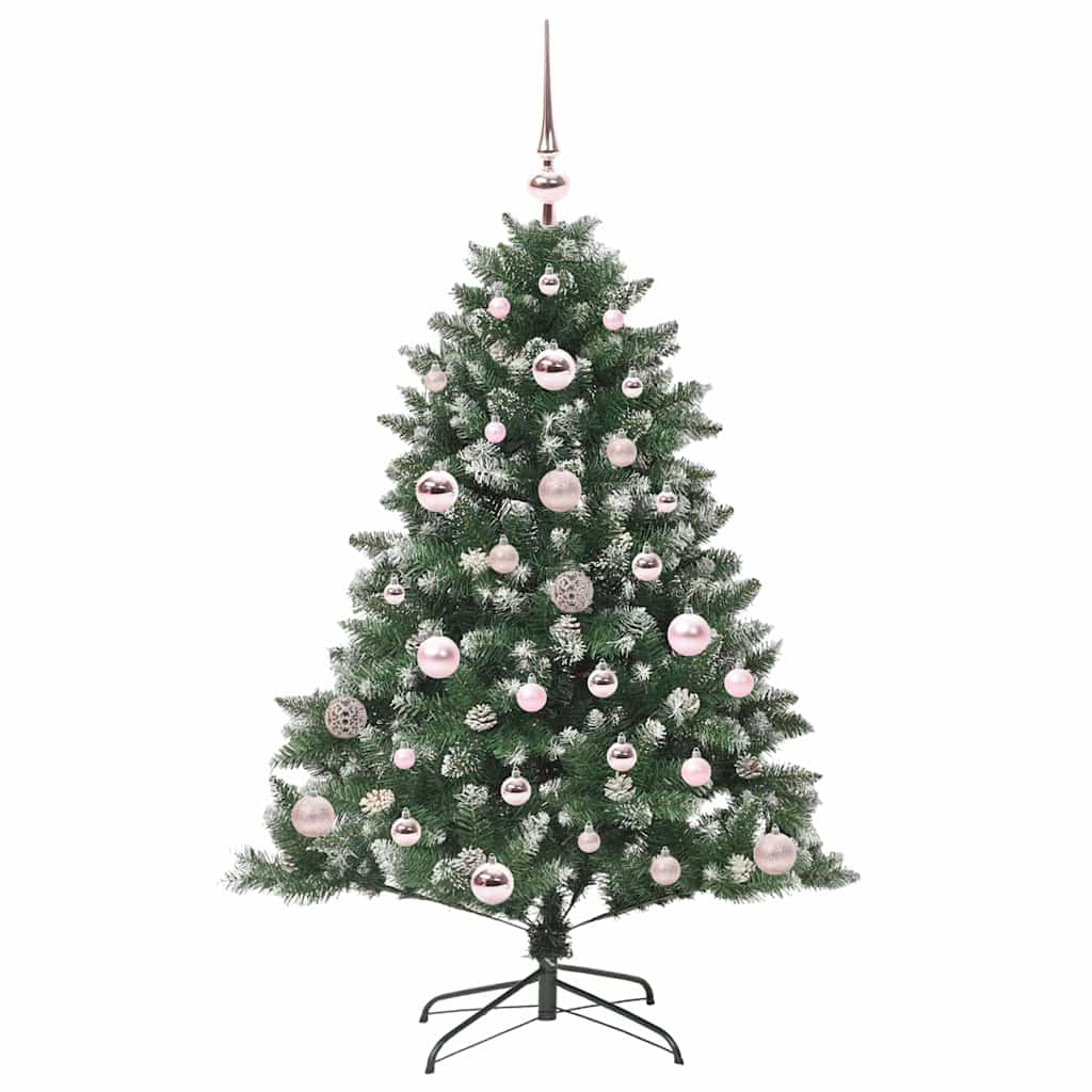 Albero Di Natale Artificiale Con 150 Led Verde 120 cm - Image 4