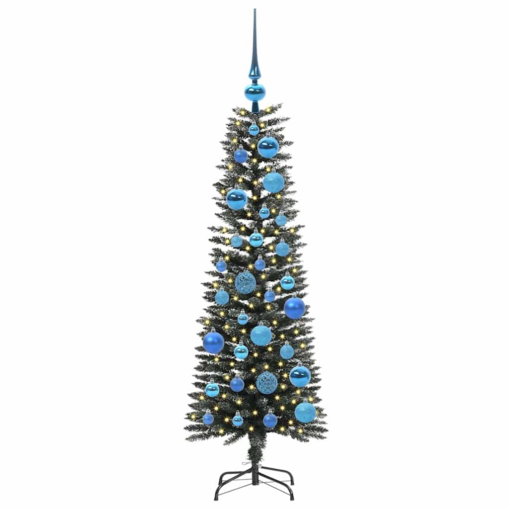 Albero Di Natale Artificiale Con 150 Led Verde 120 cm - Image 3