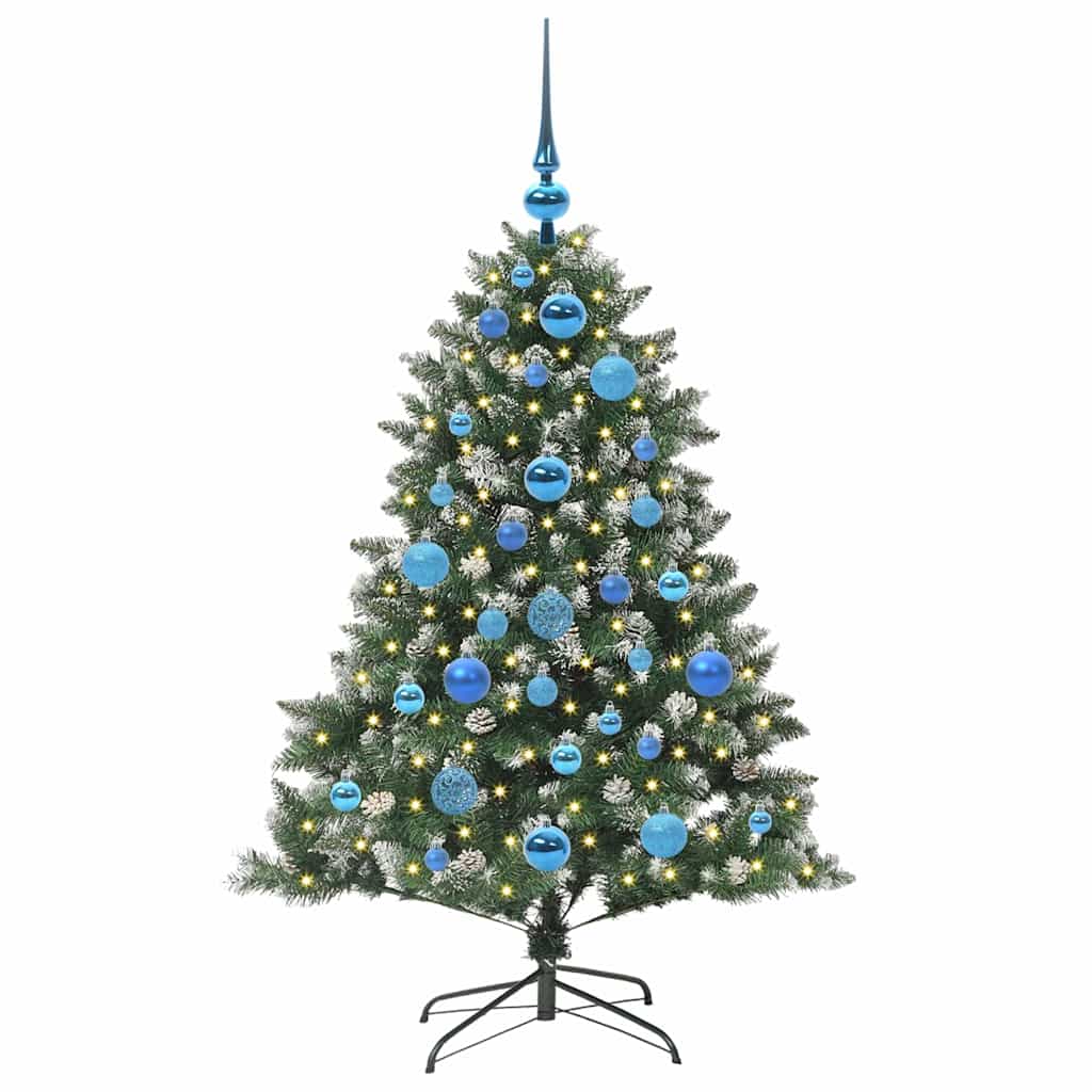 Albero Di Natale Artificiale Con 150 Led Verde 120 cm - Image 3