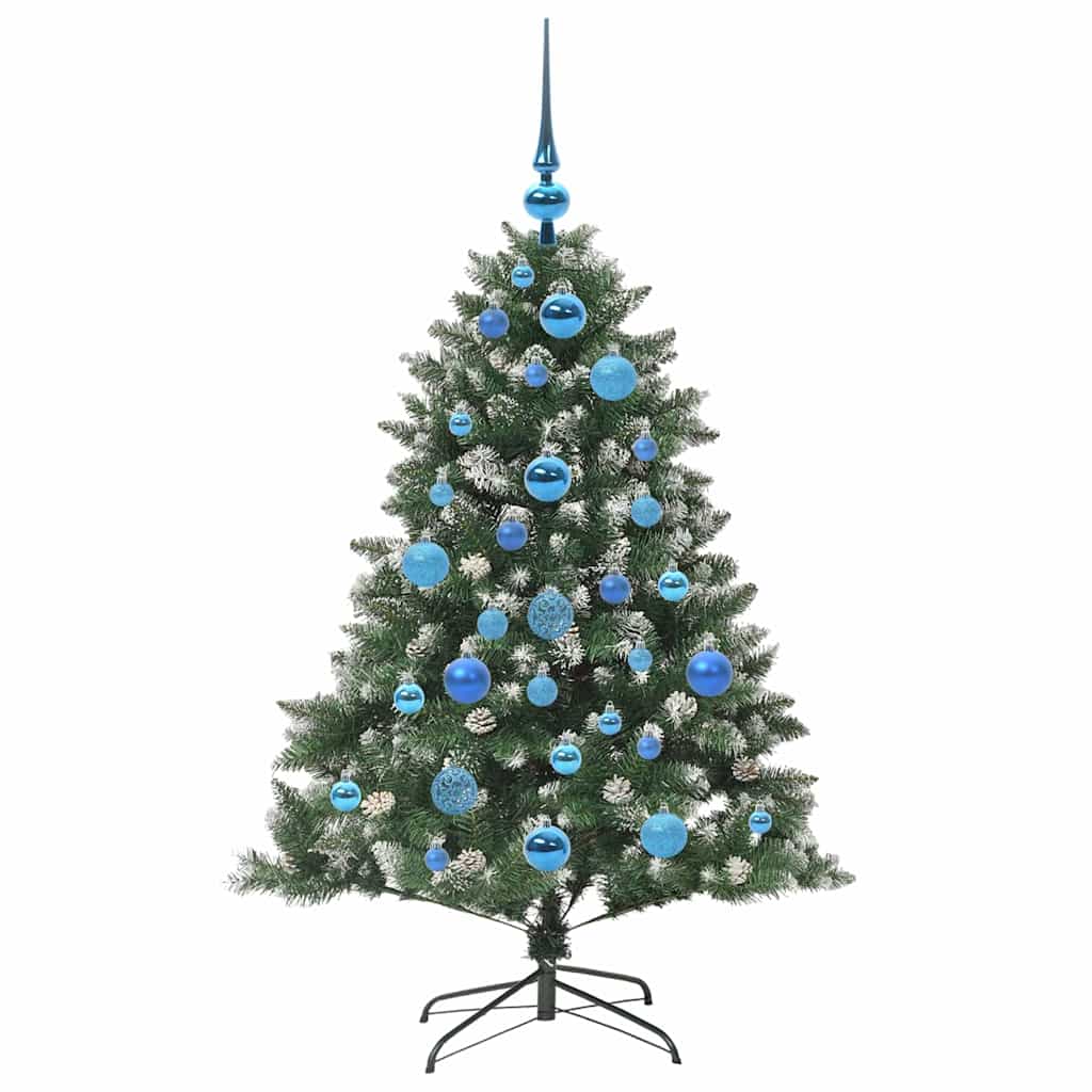 Albero Di Natale Artificiale Con 150 Led Verde 120 cm - Image 4
