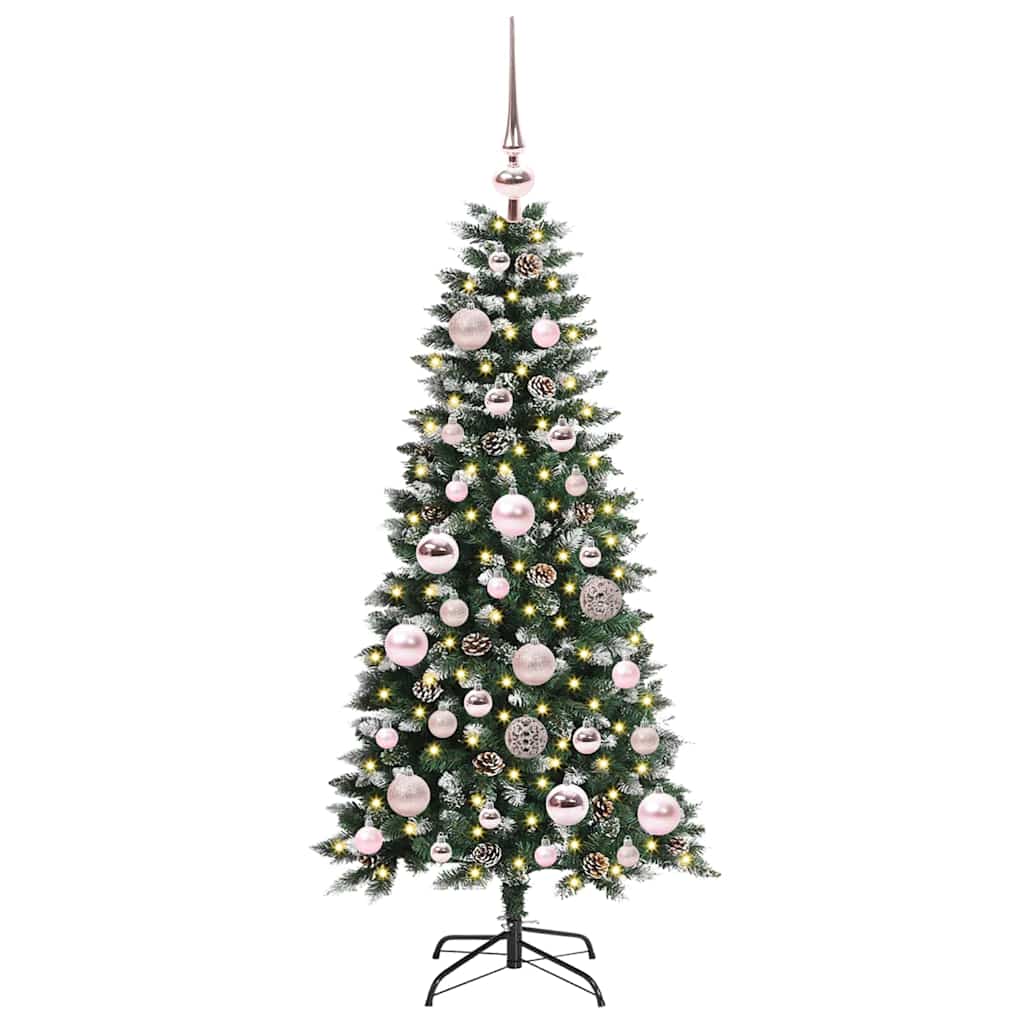 Albero Di Natale Artificiale Con 150 Led Verde 120 cm - Image 3