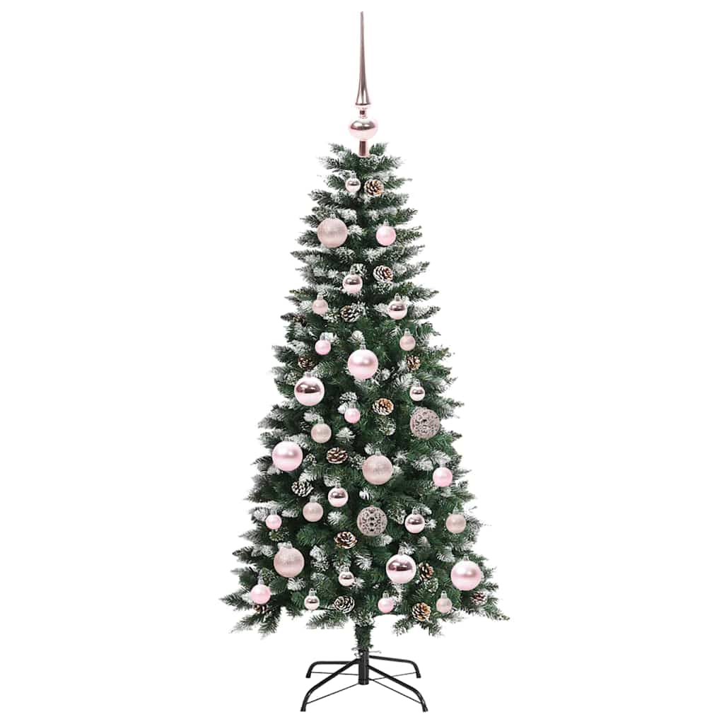 Albero Di Natale Artificiale Con 150 Led Verde 120 cm - Image 4