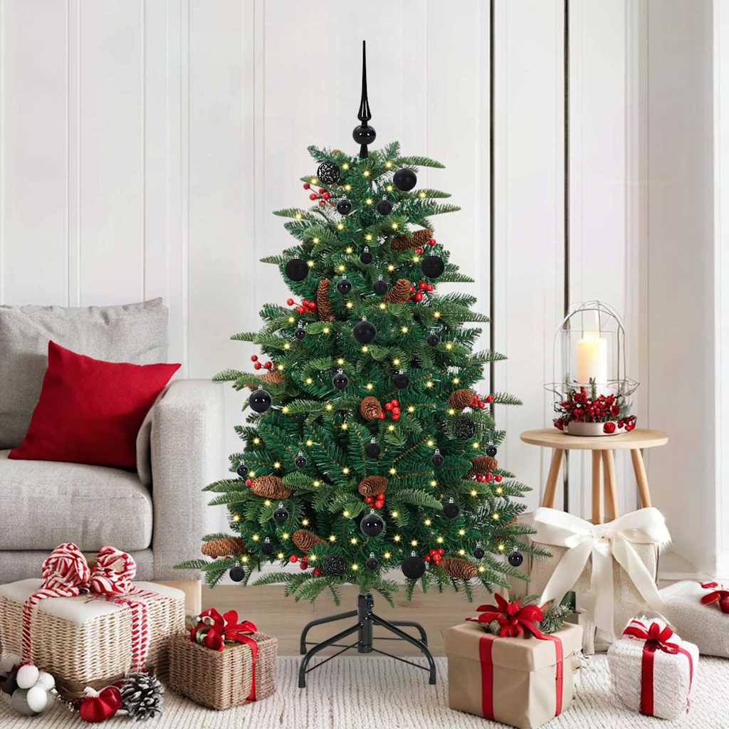 Albero Di Natale Artificiale Con 150 Led Verde 150 cm