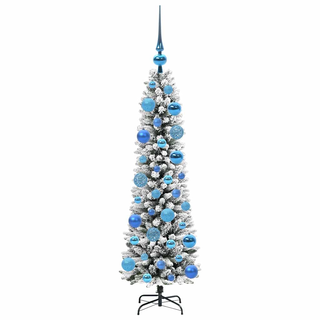 Albero Di Natale Artificiale Con 150 Led Verde E Bianco 120 cm - Image 4