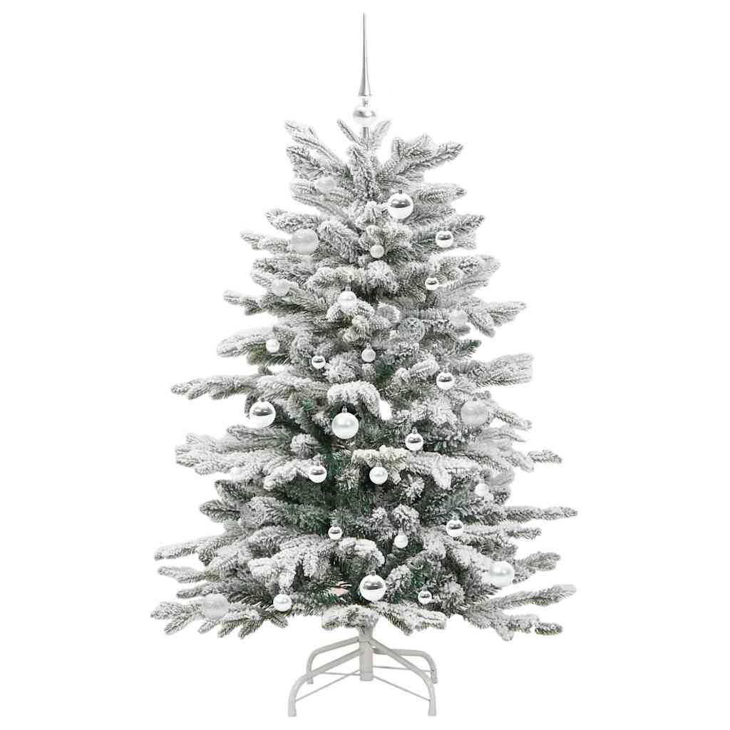 Albero Di Natale Artificiale Con Rami Pieghevoli Bianco 150 cm - Image 4