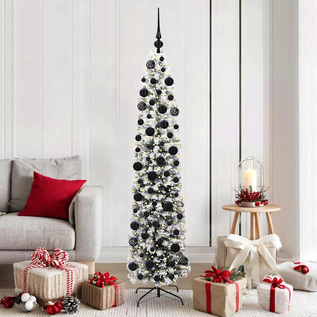 Albero Di Natale Artificiale Con 300 Led Verde 180 cm