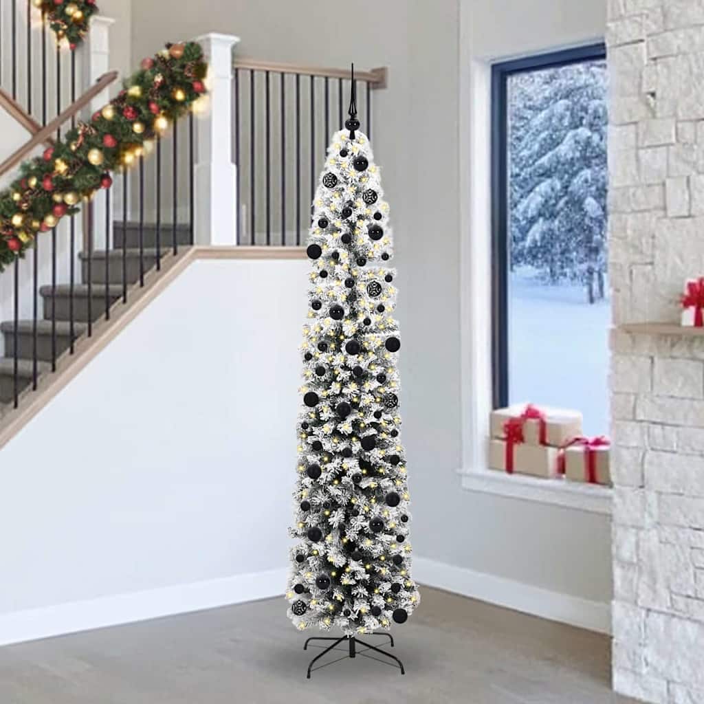 Albero Di Natale Artificiale Con 300 Led Verde 240 cm