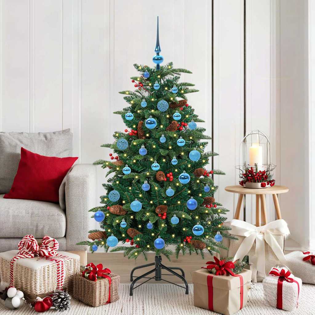 Albero Di Natale Artificiale Con 150 Led Verde 150 cm
