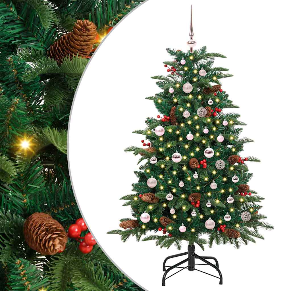 Albero Di Natale Artificiale Con 150 Led Verde 150 cm