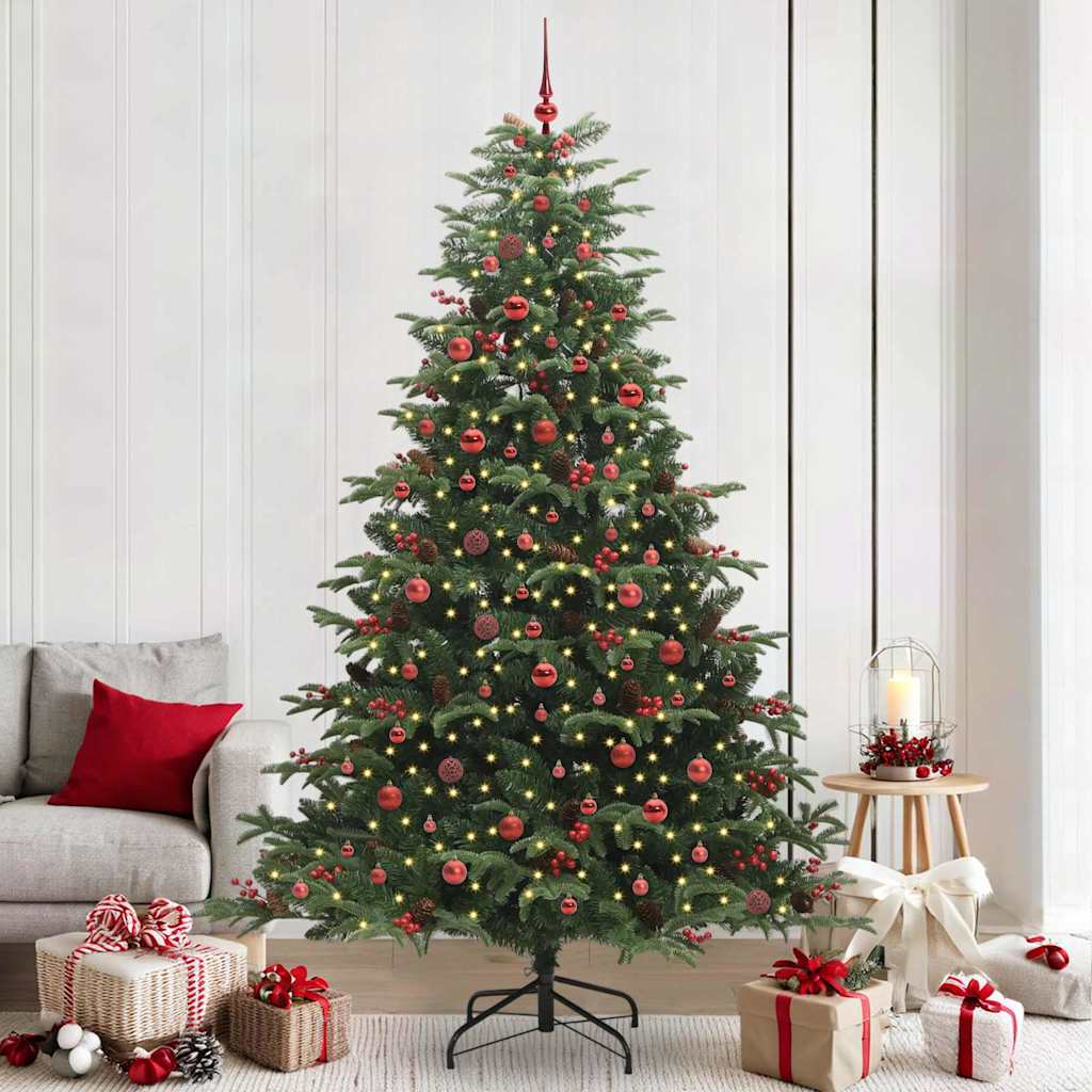 Albero Di Natale Artificiale Con 300 Led Verde 240 cm