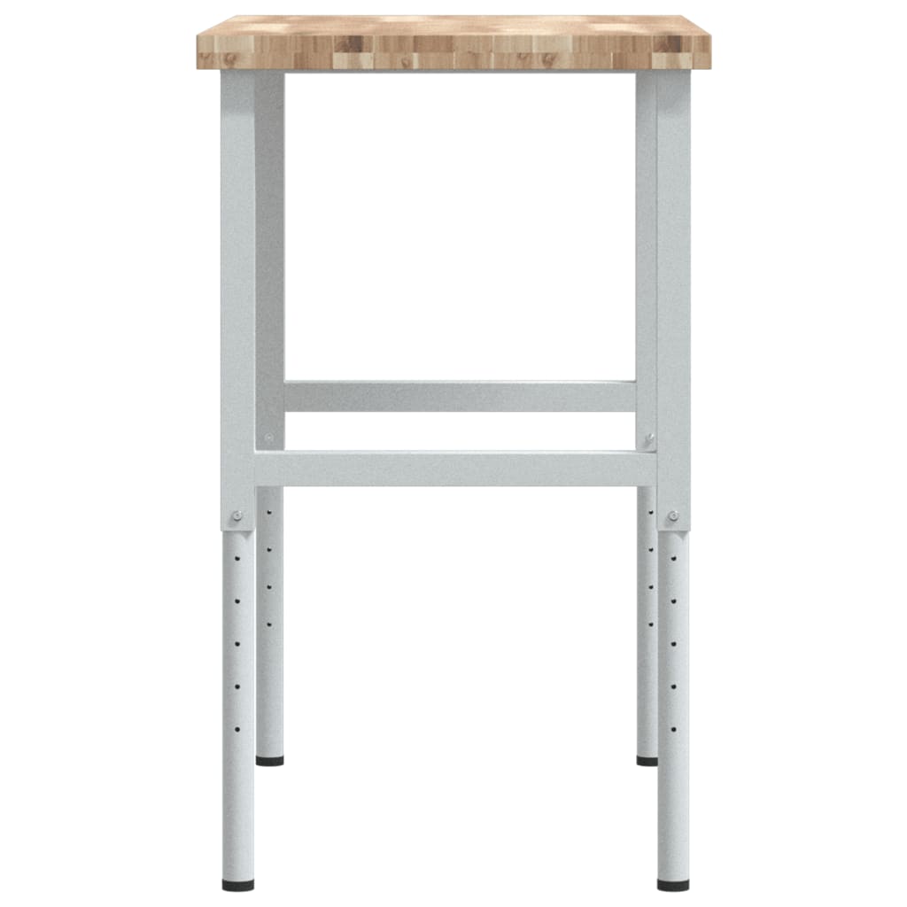 Banco Lavoro 100x60x(73-99,5) Cm Legno Di Acacia Rettangolare - Image 5