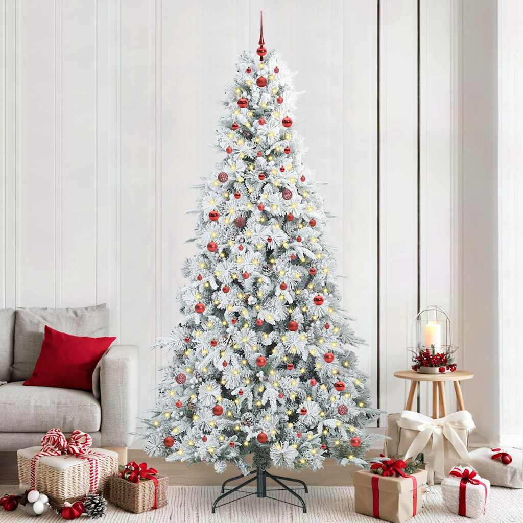 Albero Di Natale Artificiale Con Rami Pieghevoli Verde 240 cm