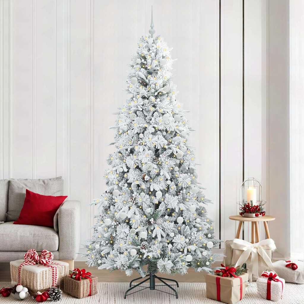 Albero Di Natale Artificiale Con Rami Pieghevoli Verde 240 cm