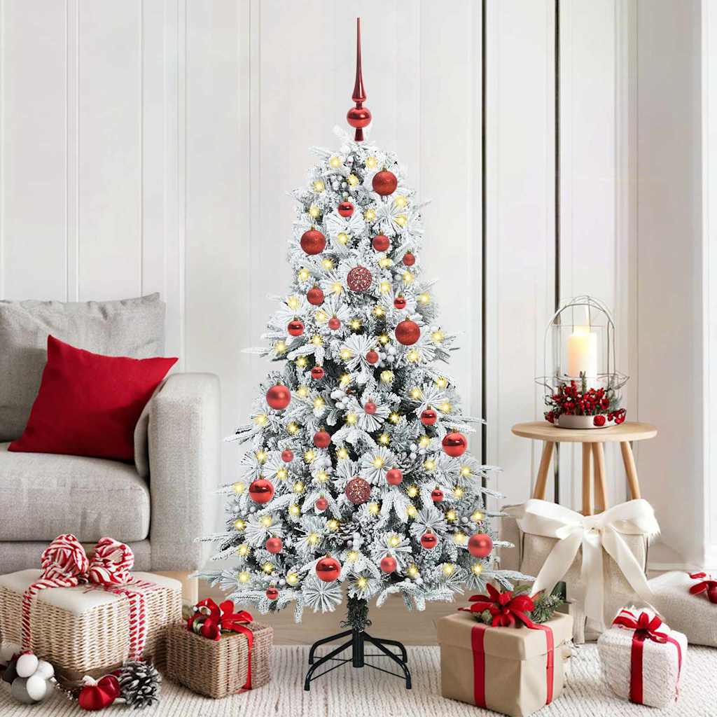 Albero Di Natale Artificiale Con Rami Pieghevoli Verde 150 cm