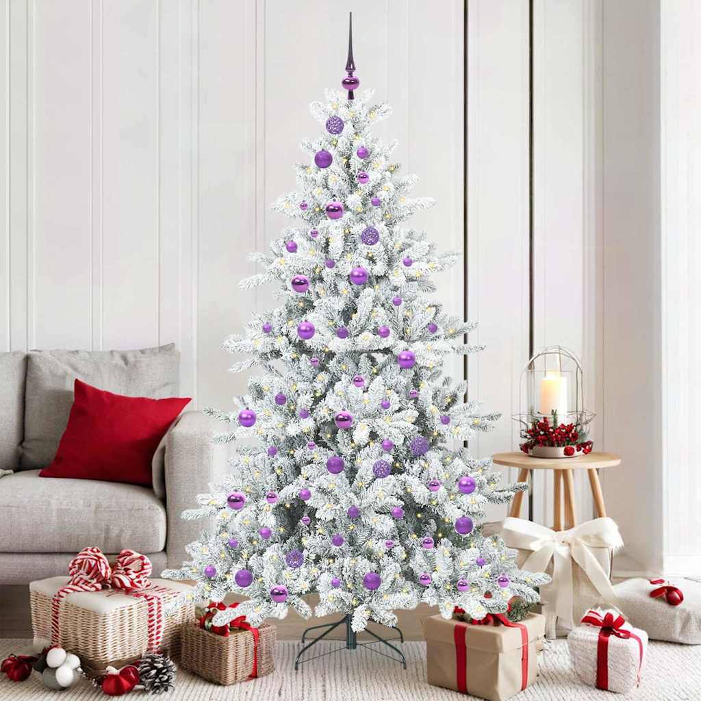 Albero Di Natale Artificiale Con Rami Pieghevoli 180 Cm Pvc