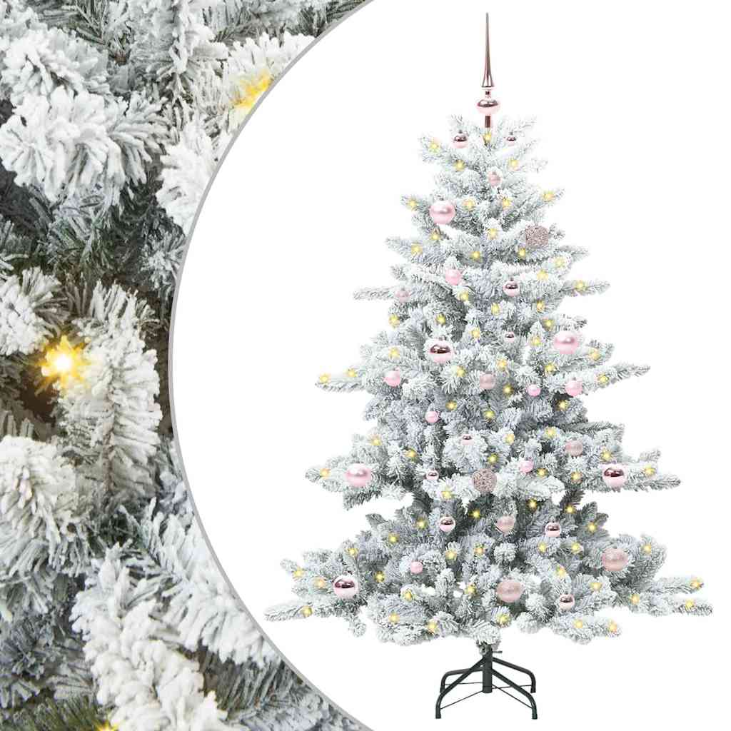 Albero Di Natale Artificiale Con Rami Pieghevoli 150 Cm Pvc