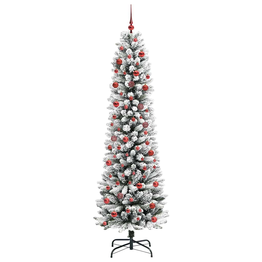 Albero Di Natale Artificiale Con 300 Led Verde E Bianco 210 cm - Image 3