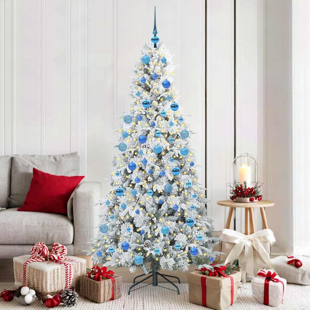 Albero Di Natale Artificiale Con Rami Pieghevoli Verde 180 cm