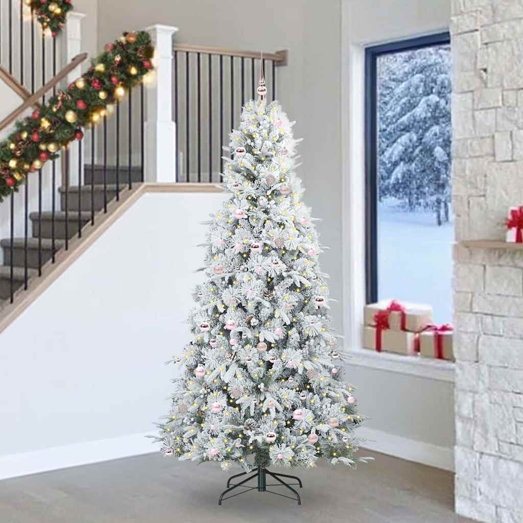 Albero Di Natale Artificiale Con Rami Pieghevoli Verde 240 cm