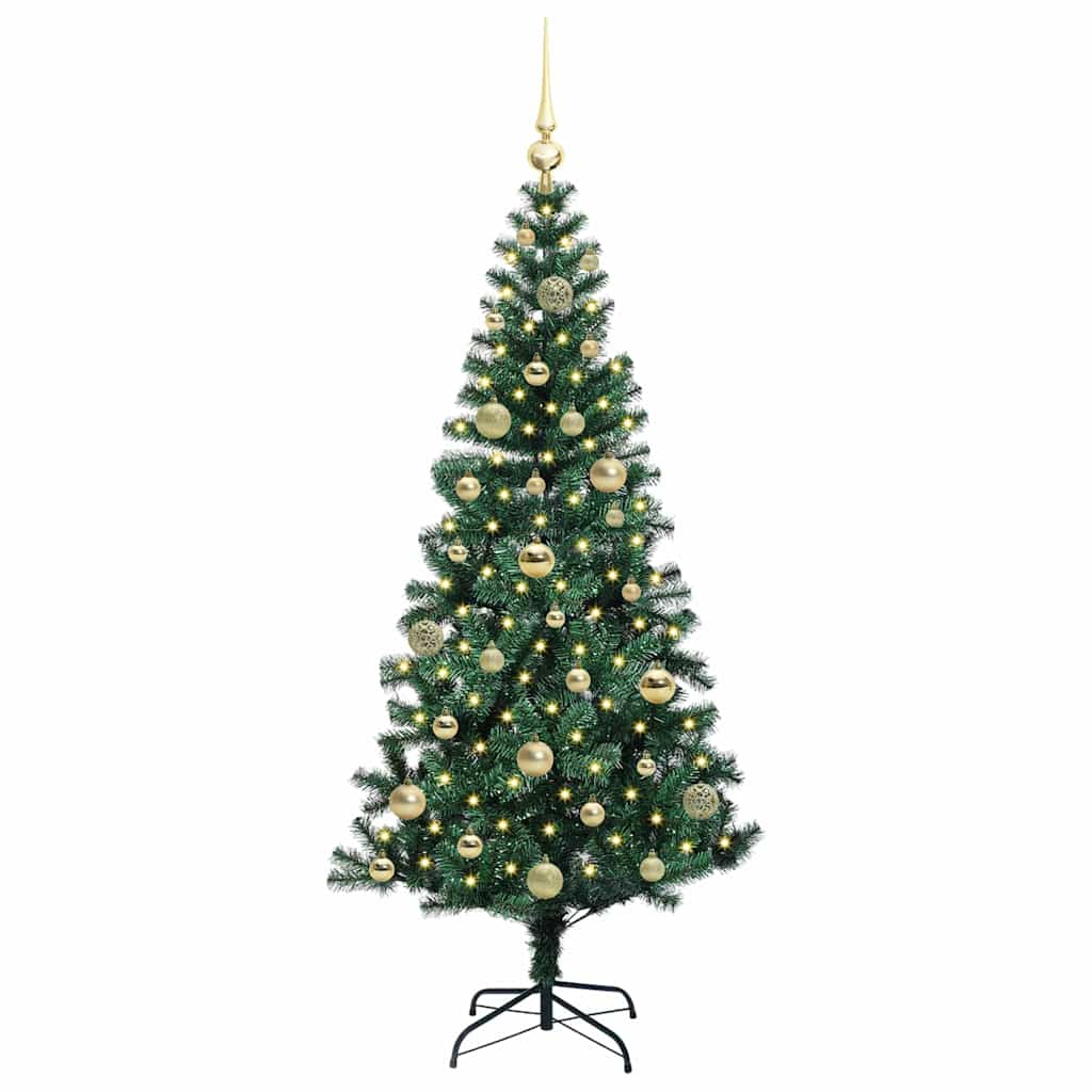 Albero Di Natale Artificiale Con Luci Integrate Verde 150 cm - Image 3