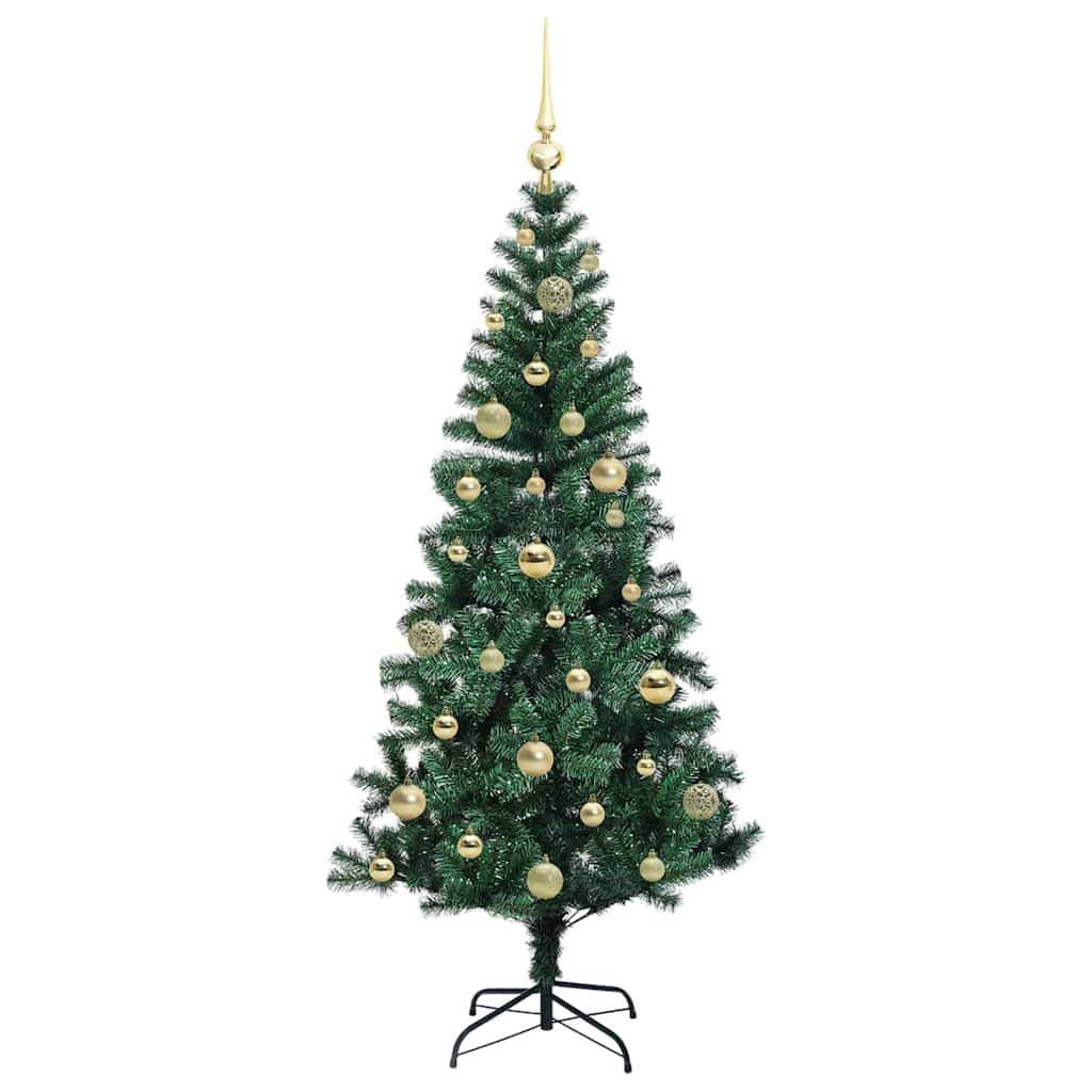 Albero Di Natale Artificiale Con Luci Integrate Verde 150 cm - Image 4
