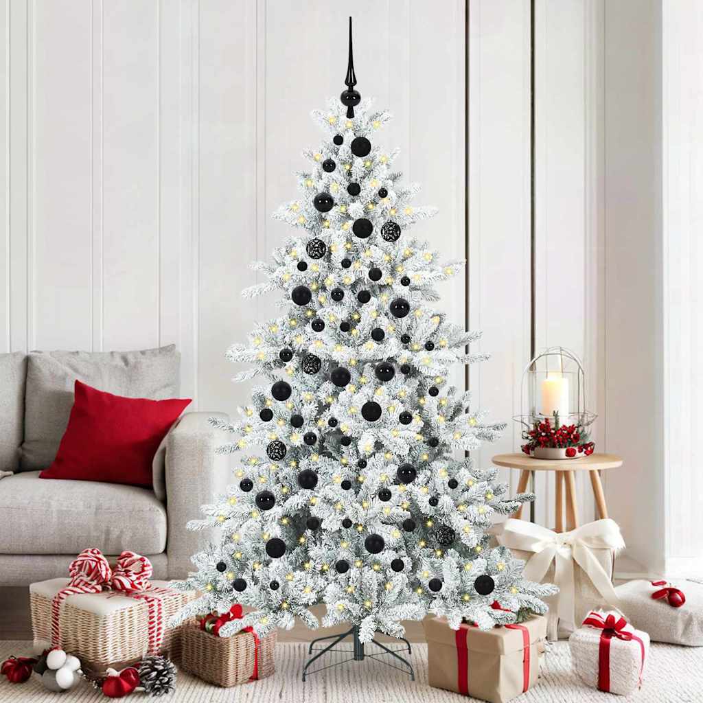 Albero Di Natale Artificiale Con Rami Pieghevoli 180 Cm Pvc