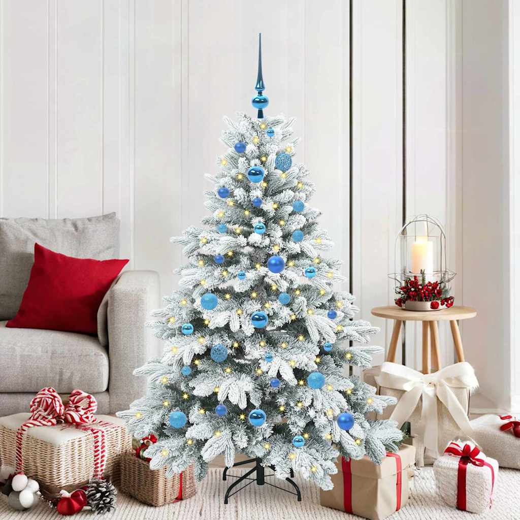Albero Di Natale Artificiale Con 150 Led Verde 150 Cm Pe E Pvc