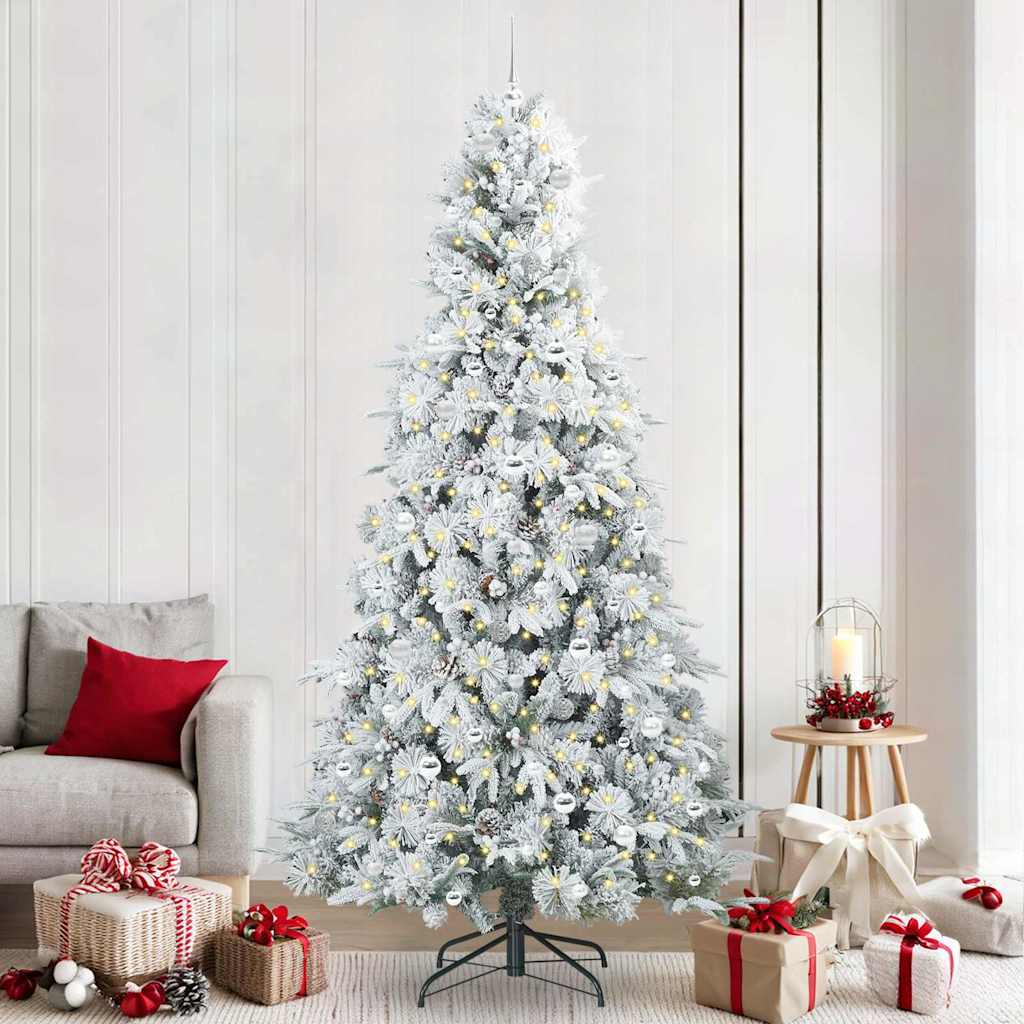 Albero Di Natale Artificiale Con Rami Pieghevoli Verde 240 cm