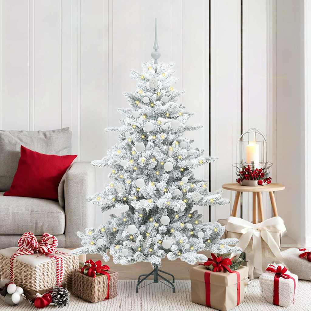 Albero Di Natale Artificiale Con Rami Pieghevoli 150 Cm Pvc