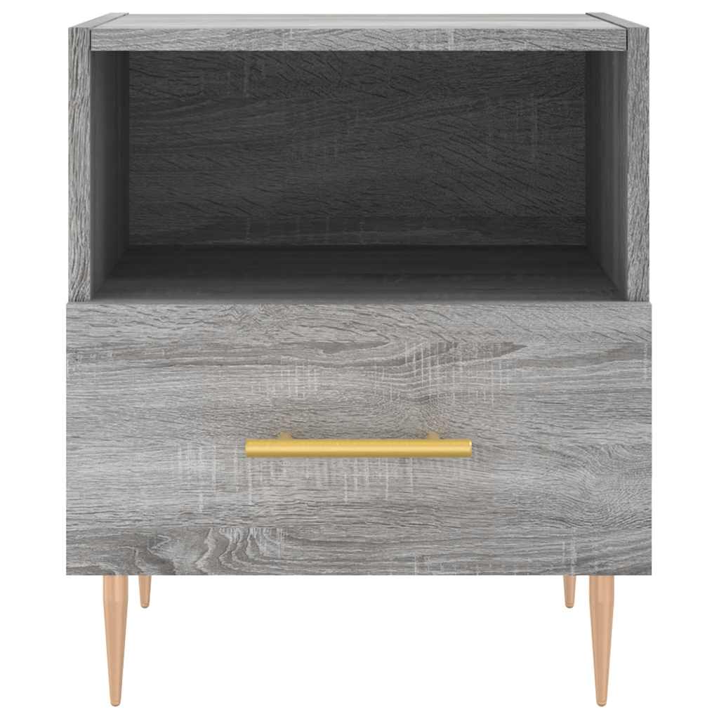 Comodini 2 Pz Grigio Sonoma 40x35x47,5 Cm In Legno Multistrato - Image 5