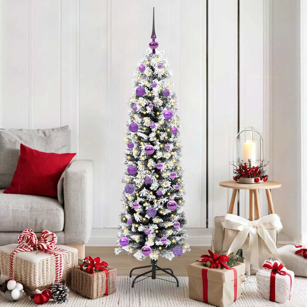 Albero Di Natale Artificiale Con 150 Led Verde 150 cm