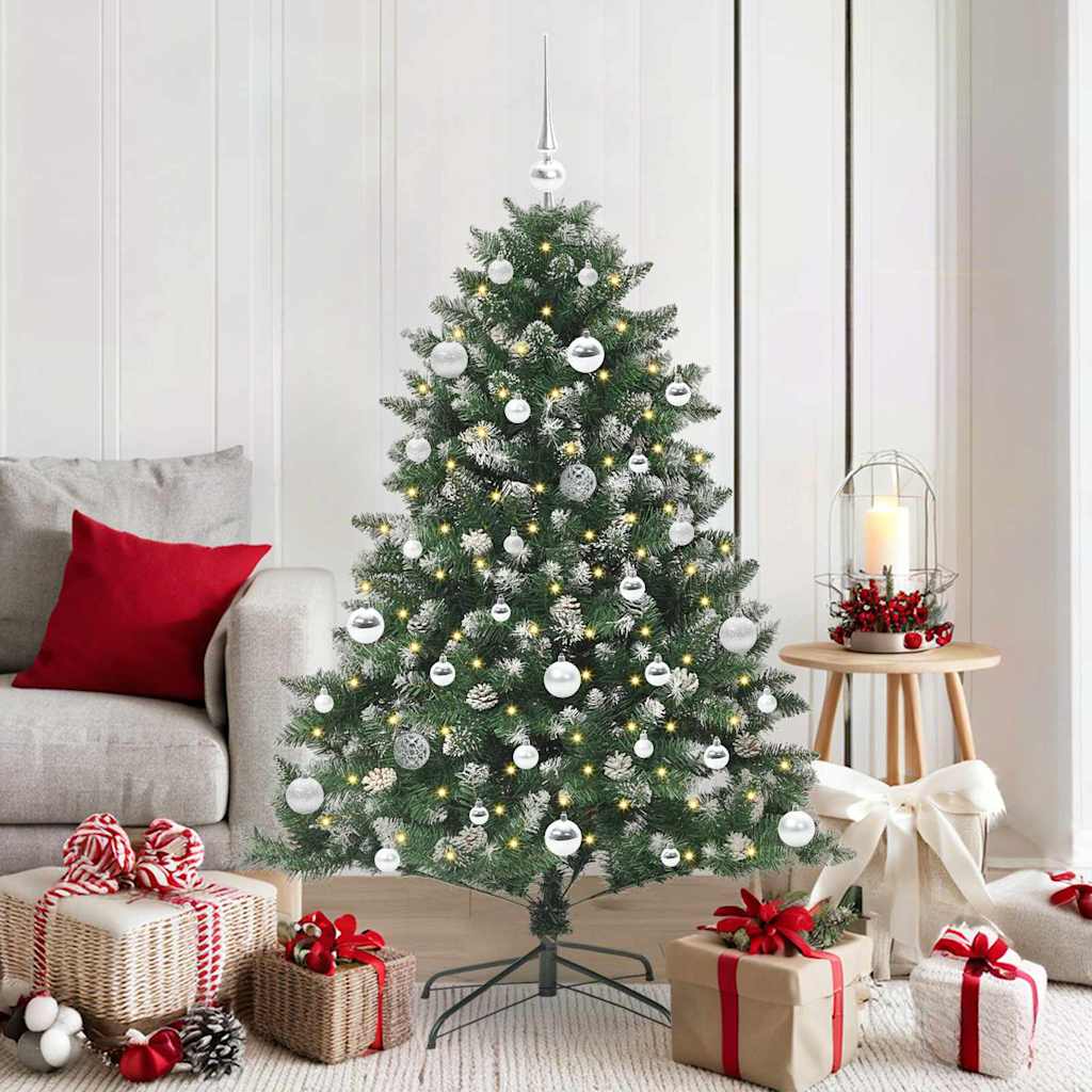 Albero Di Natale Artificiale Con 150 Led Verde 150 cm