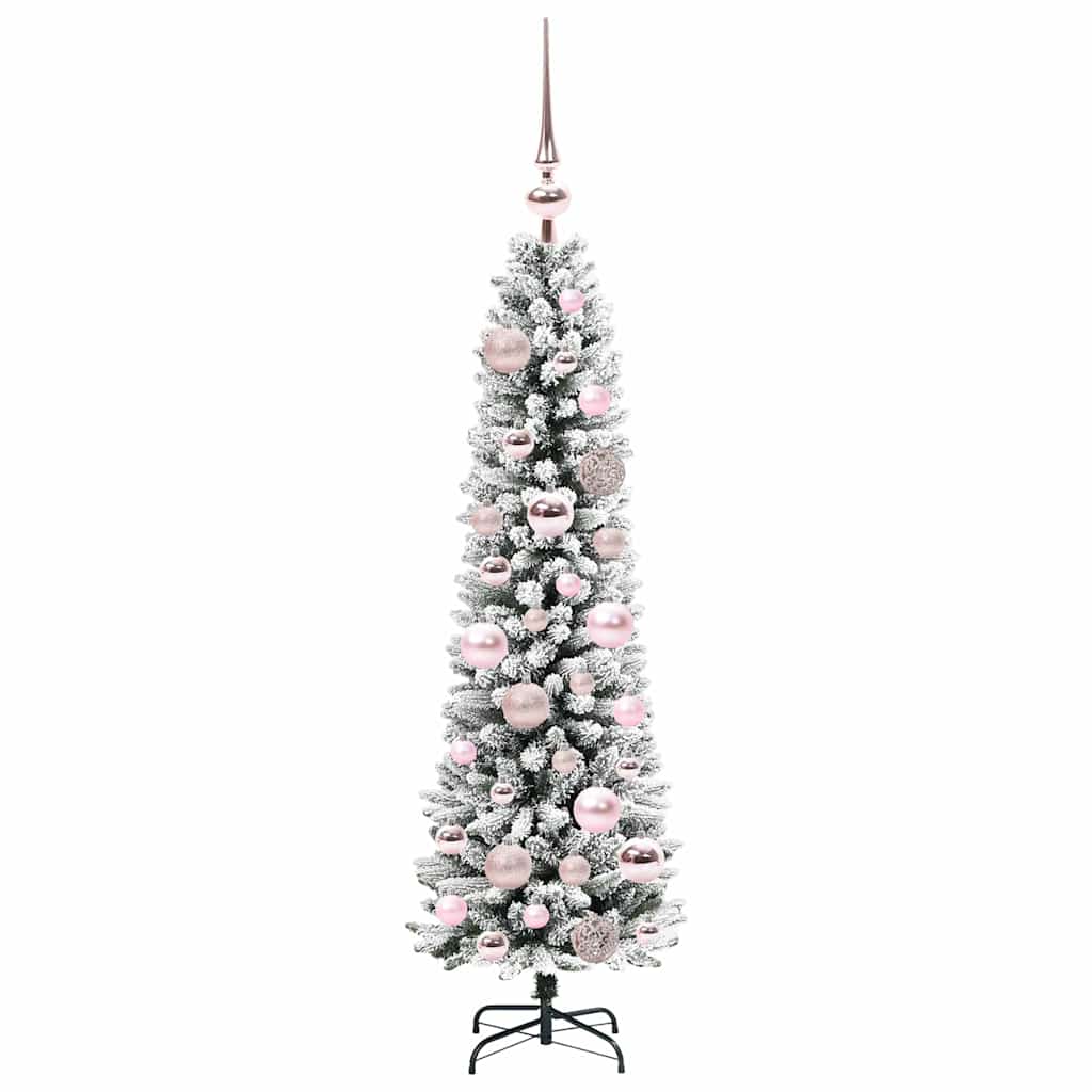Albero Di Natale Artificiale Con 150 Led Verde E Bianco 120 cm - Image 4