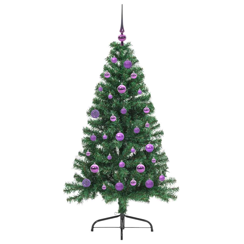Albero Di Natale Artificiale Con Luci Integrate Verde 150 cm - Image 4