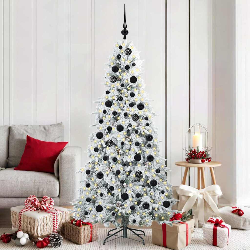 Albero Di Natale Artificiale Con Rami Pieghevoli Verde 180 cm