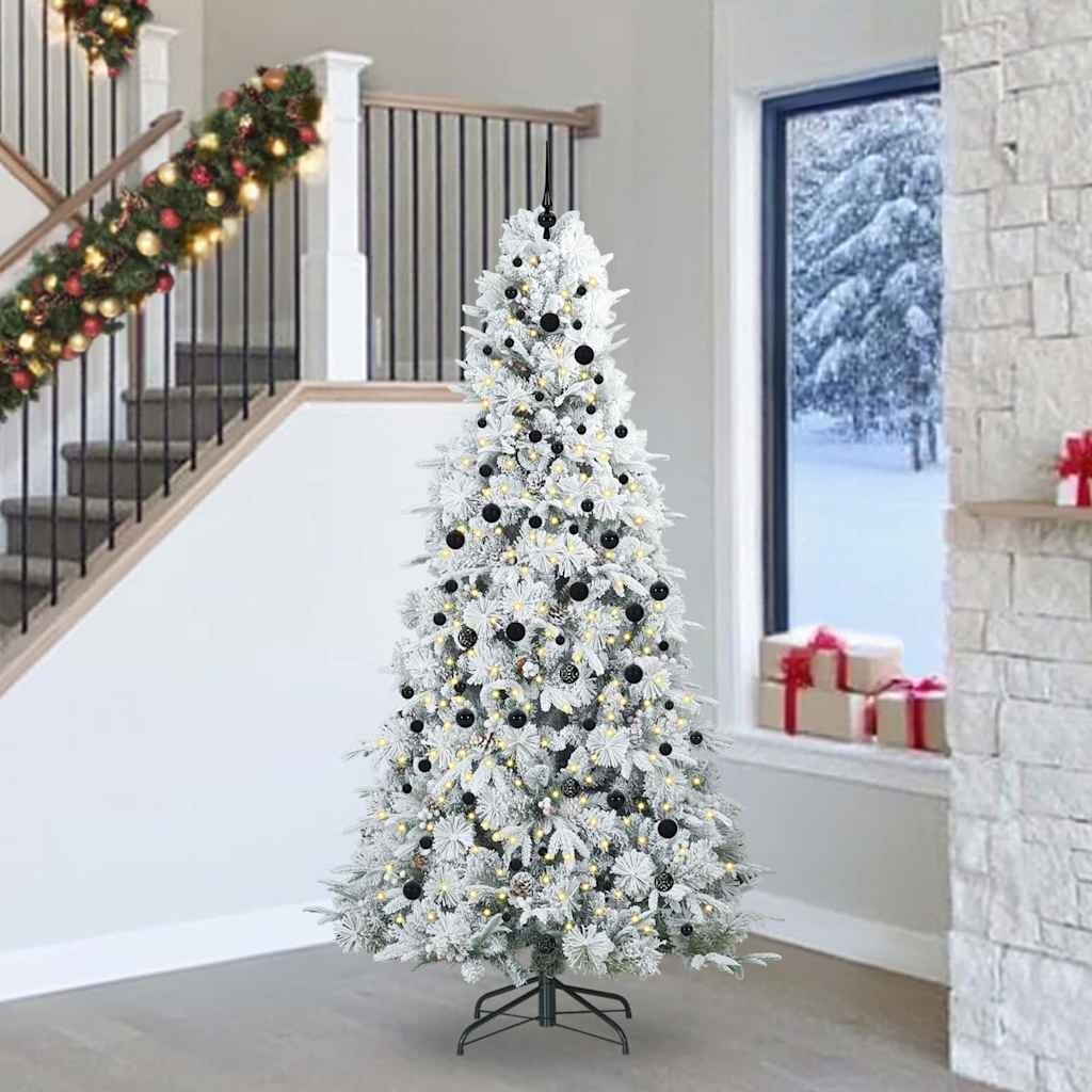 Albero Di Natale Artificiale Con Rami Pieghevoli Verde 240 cm