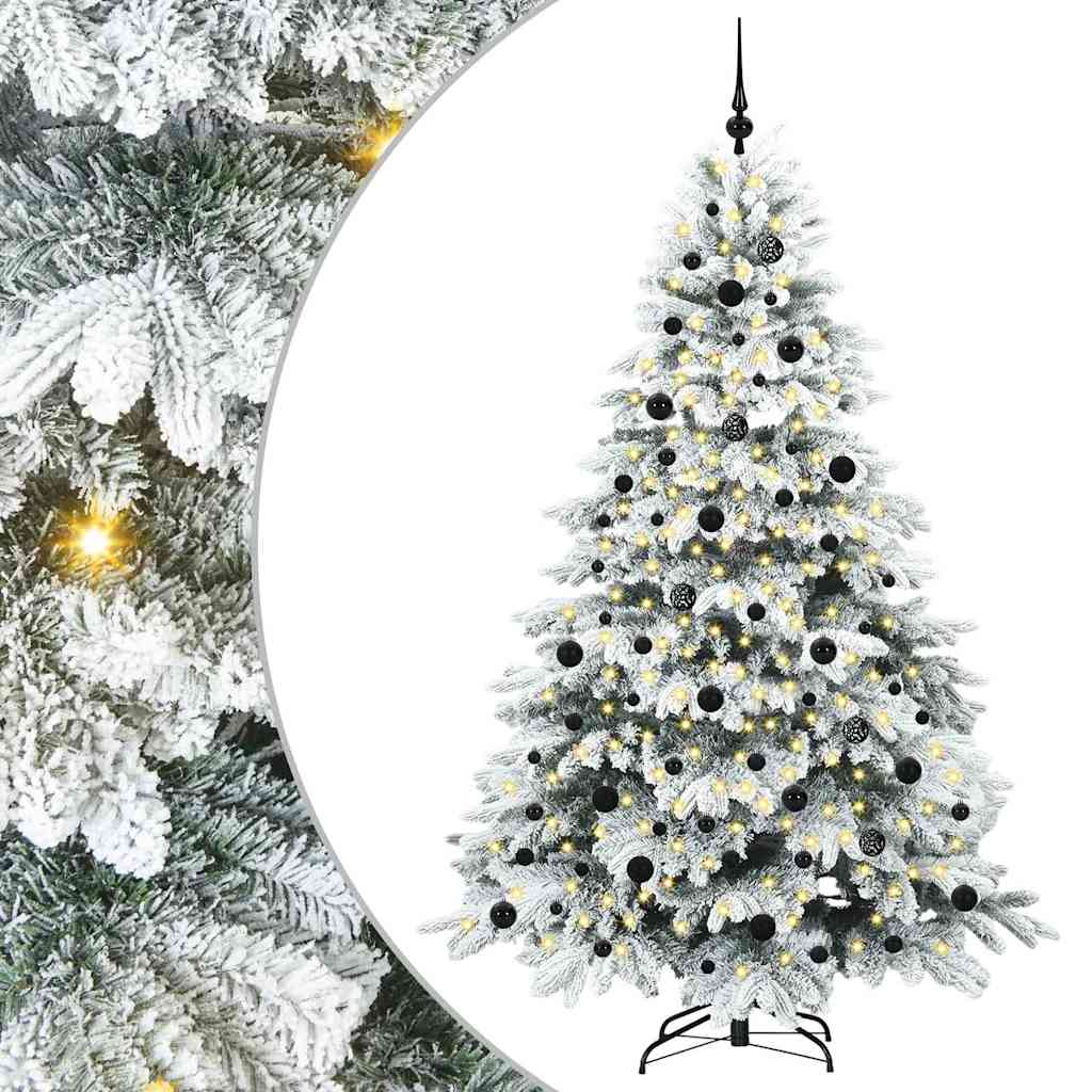 Albero Di Natale Artificiale Con 300 Led Verde 210 Cm Pe E Pvc