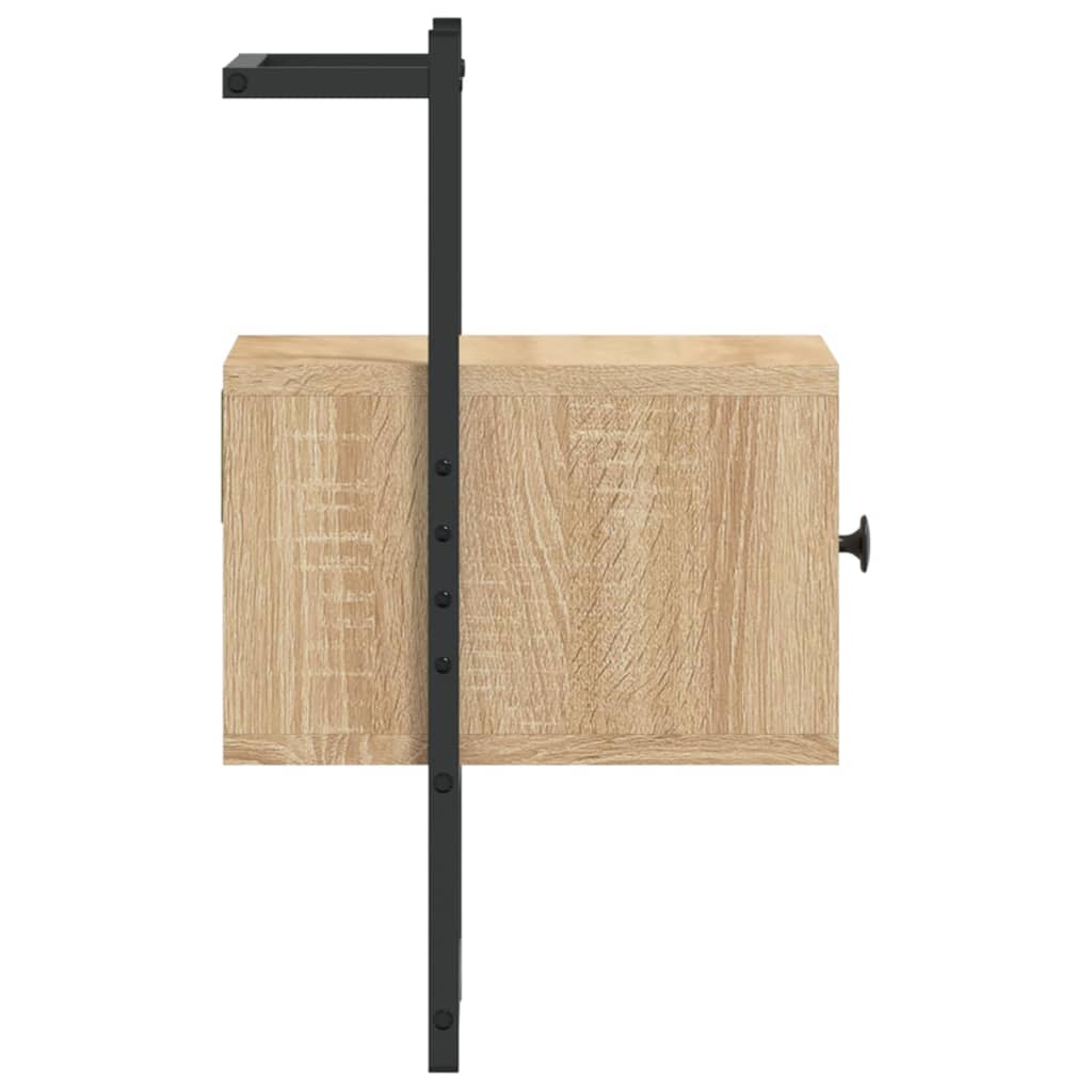 Comodino A Muro Rovere Sonoma 35x30x51 Cm Legno Multistrato - Image 5