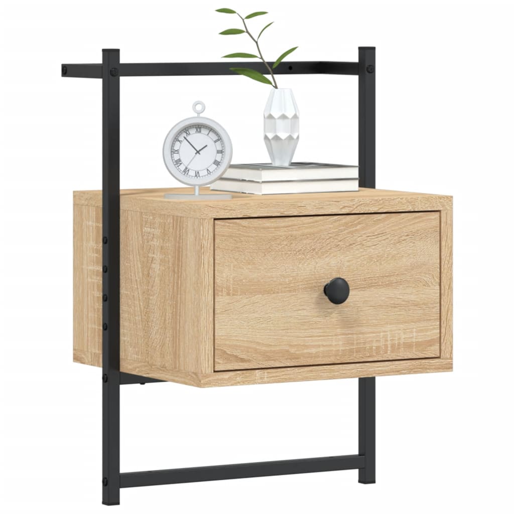 Comodino A Muro Rovere Sonoma 35x30x51 Cm Legno Multistrato - Image 3