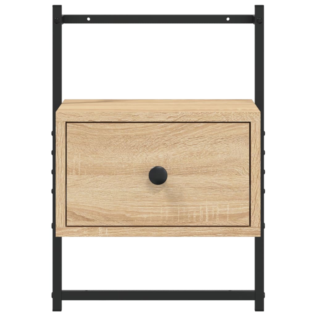 Comodino A Muro Rovere Sonoma 35x30x51 Cm Legno Multistrato - Image 4