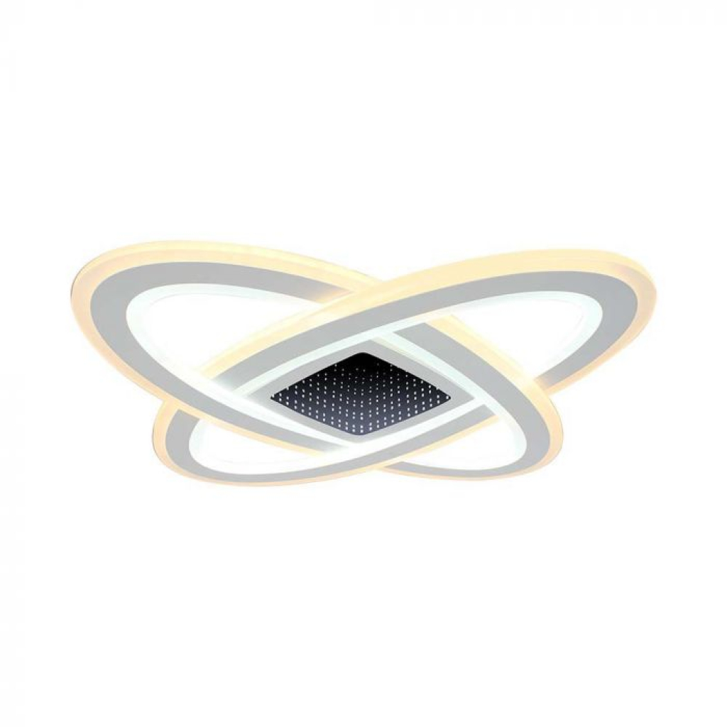 130w Designer Smart Ceiling Light (50*50*5cm) Cct: 3000k+6000k Dimmable + Remote Control