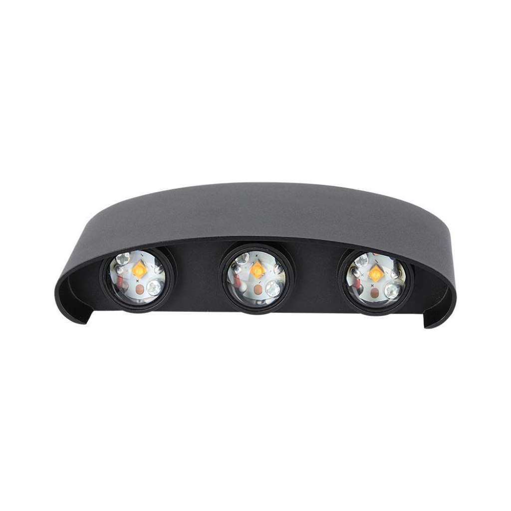 5w Led Wall Light Sand Black Ip65 4000k