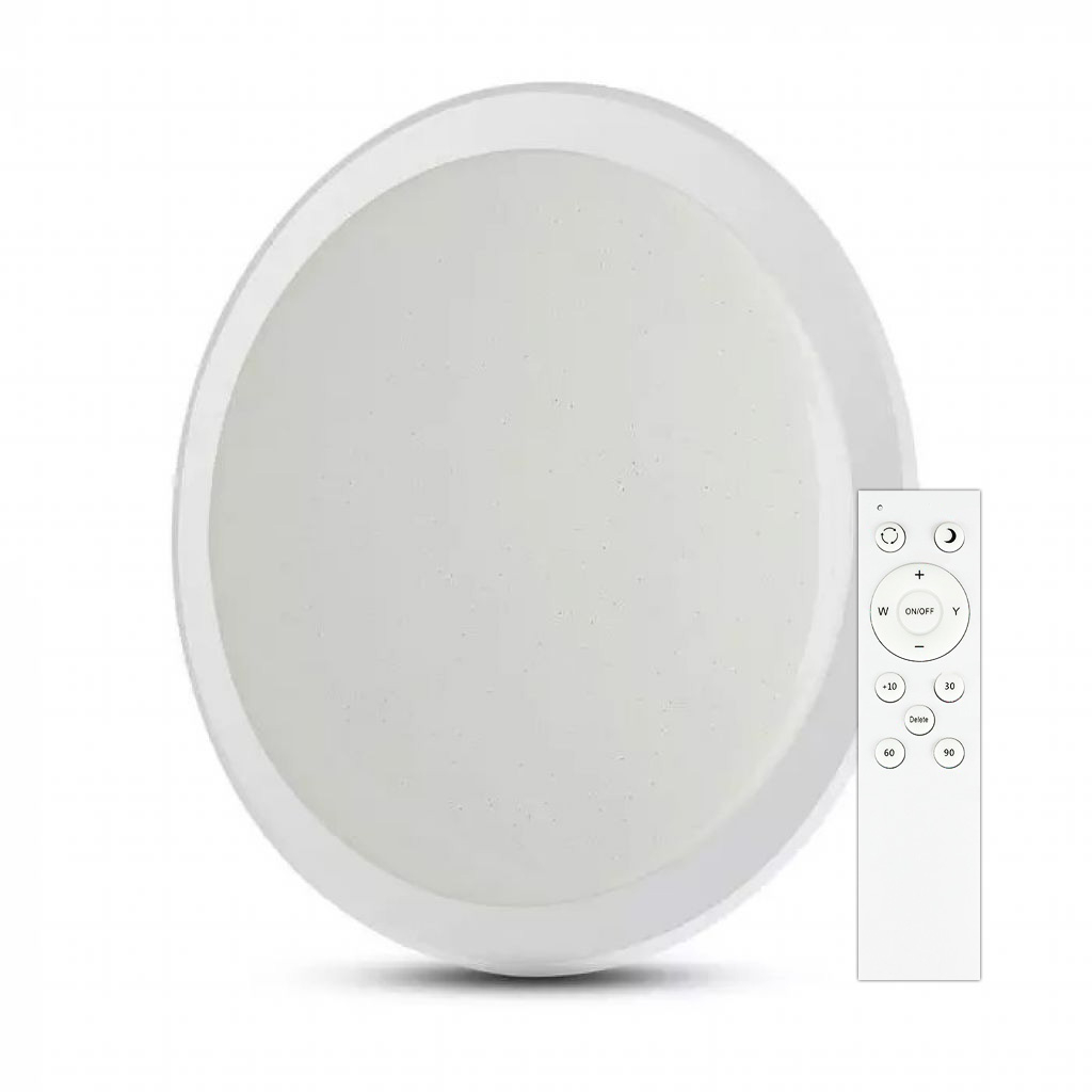 Led 30w/60w/30w Designer Domelight With Remote Control Cct Changing Dimmable Starry Cover