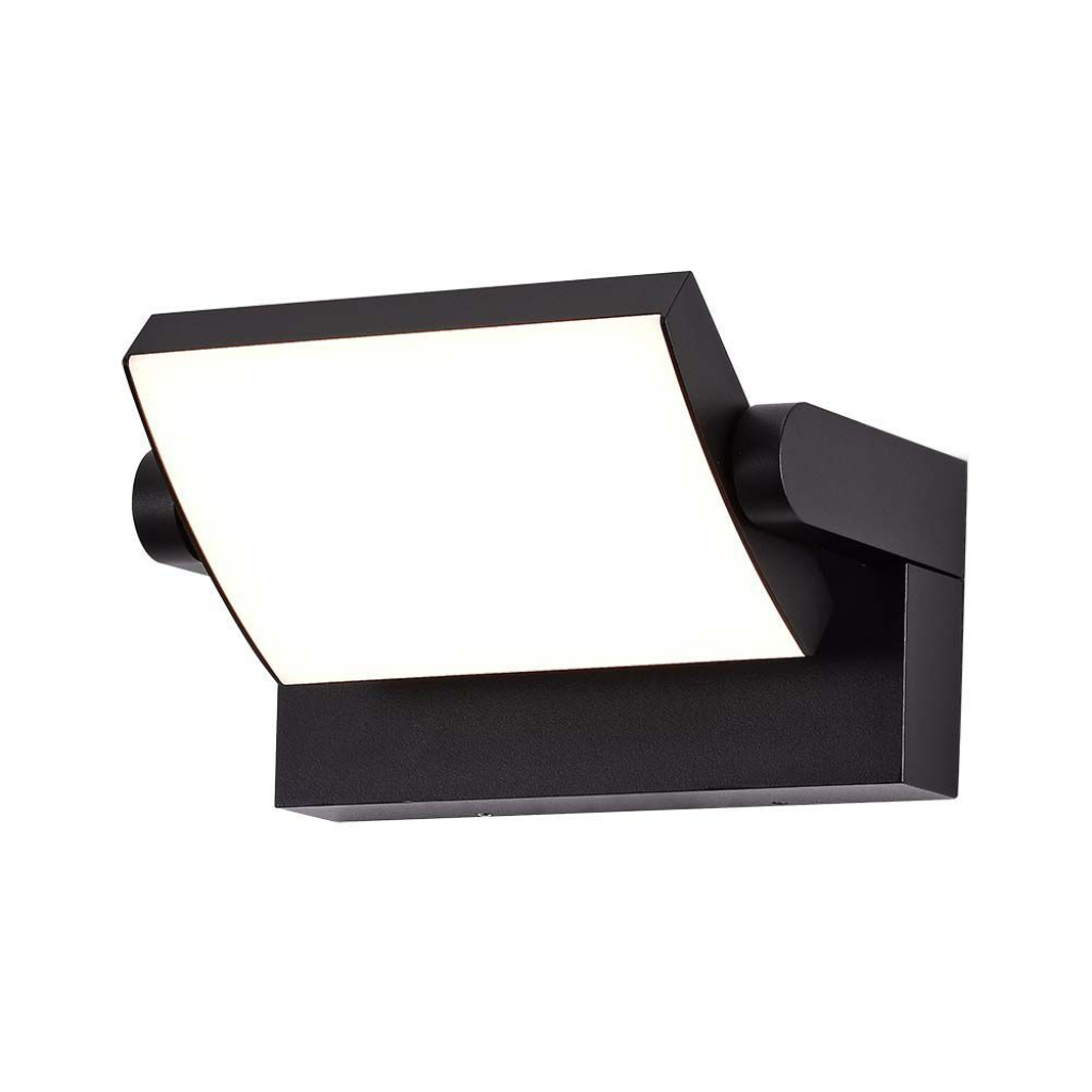 17w Led Wall Light 4000k Black Body Ip65